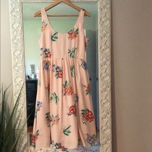 BB Dakota Midi Pink Floral Dress